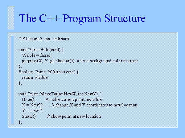 Basic C program structure