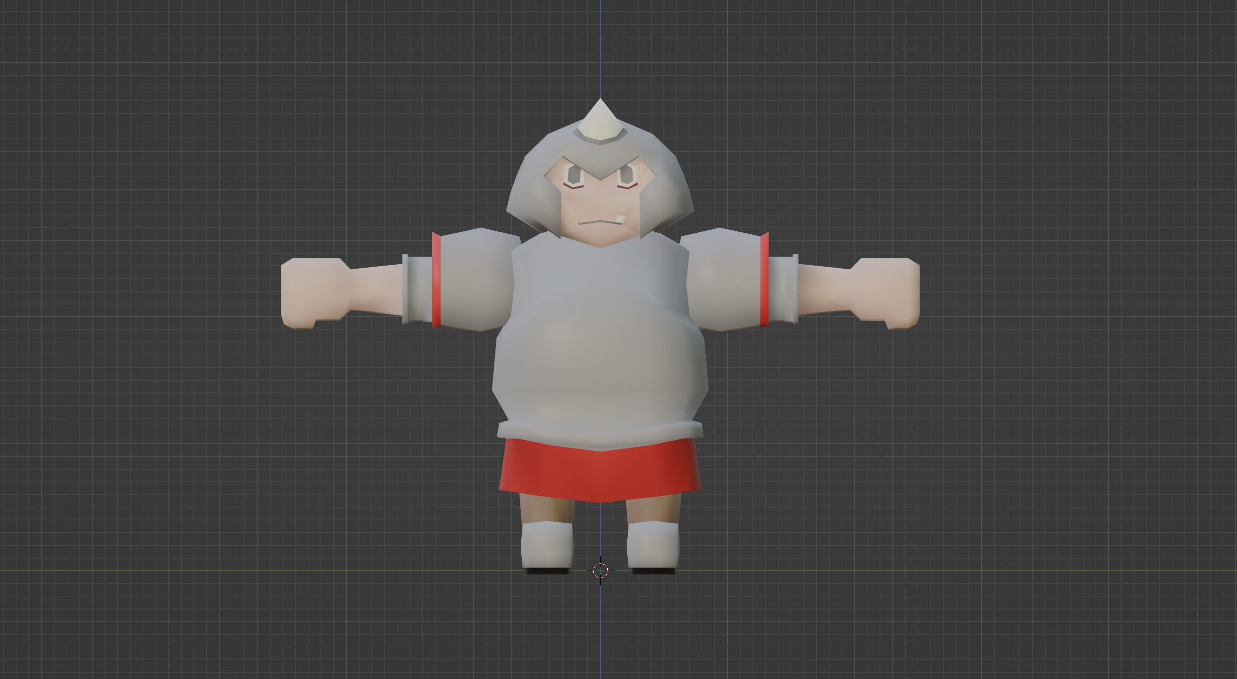 In Blender knight 3d model