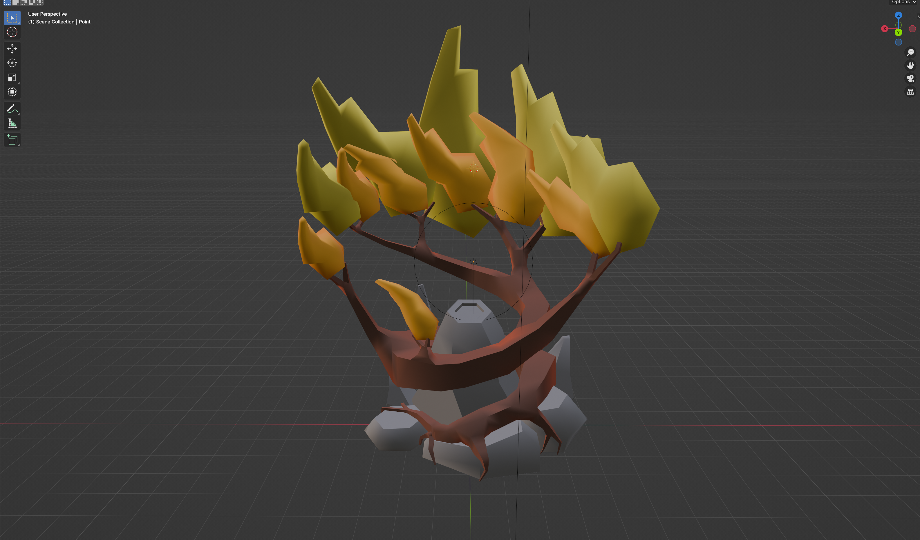Fire Tree 3D Model