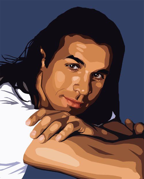 Vector of Adrian Paul