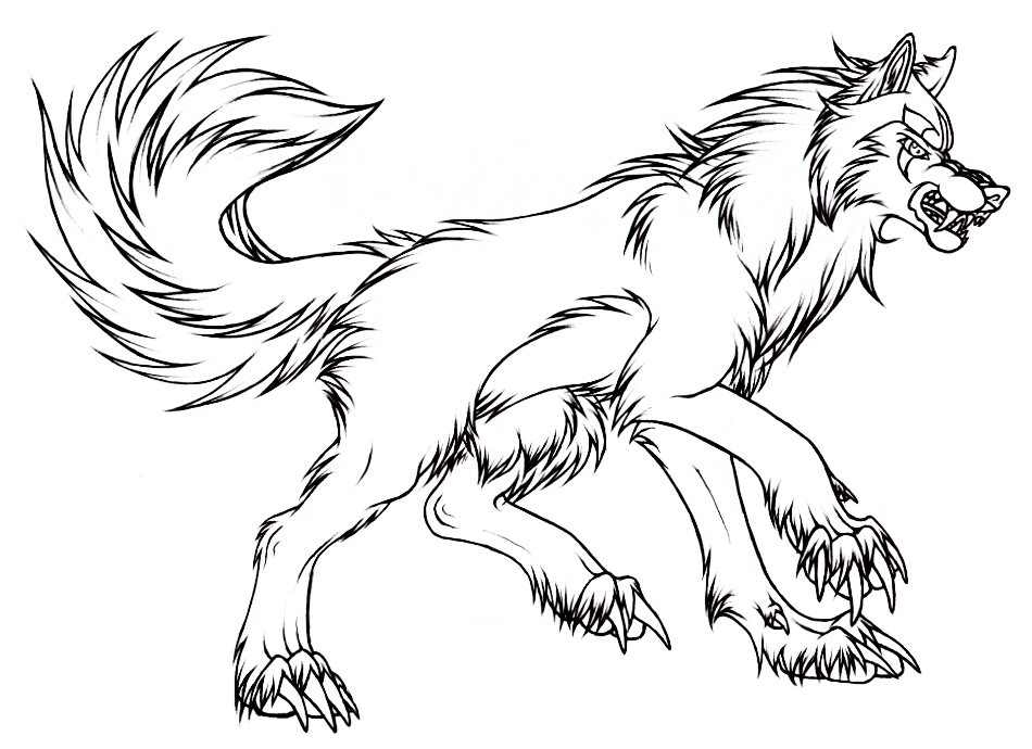 Werewolf lineart