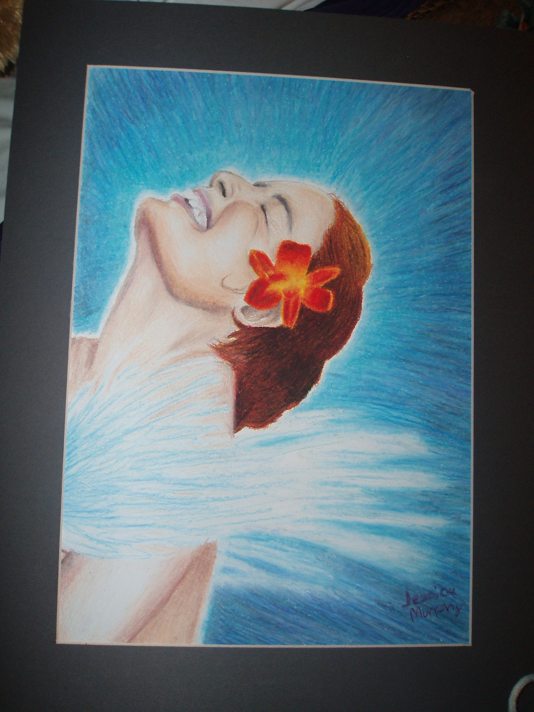 Oil pastel Zest girl
