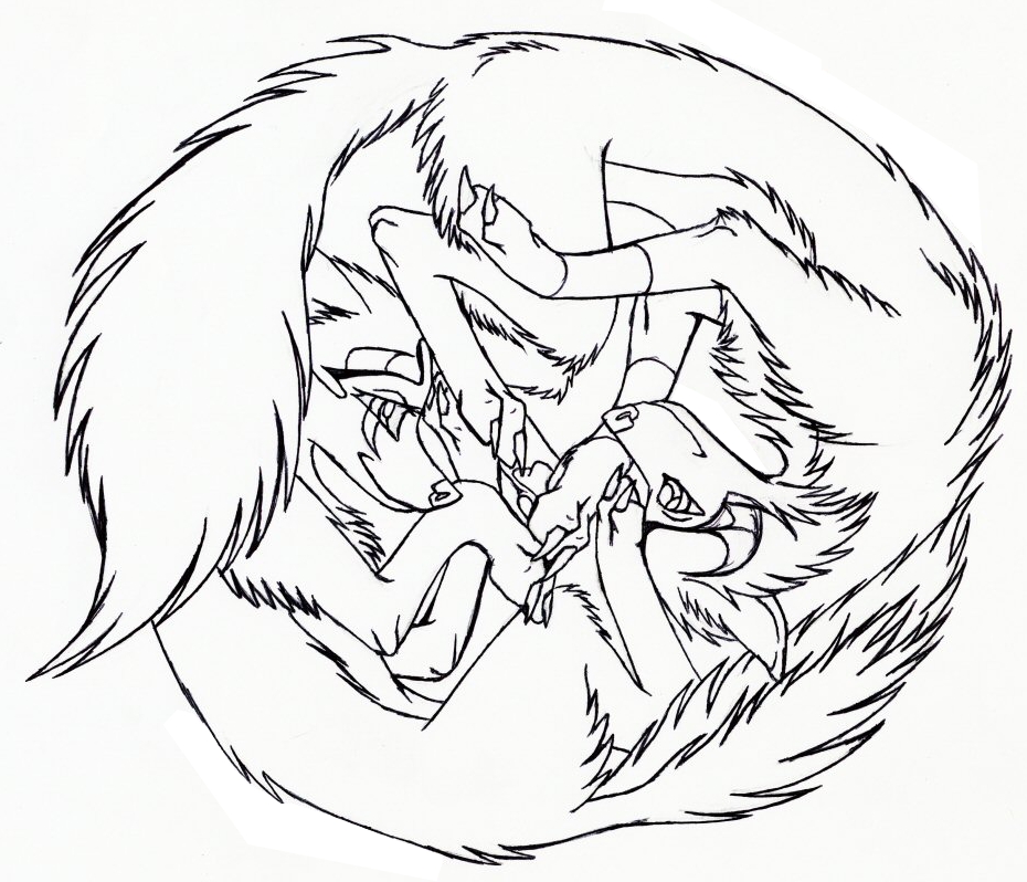 Yin yang wolves