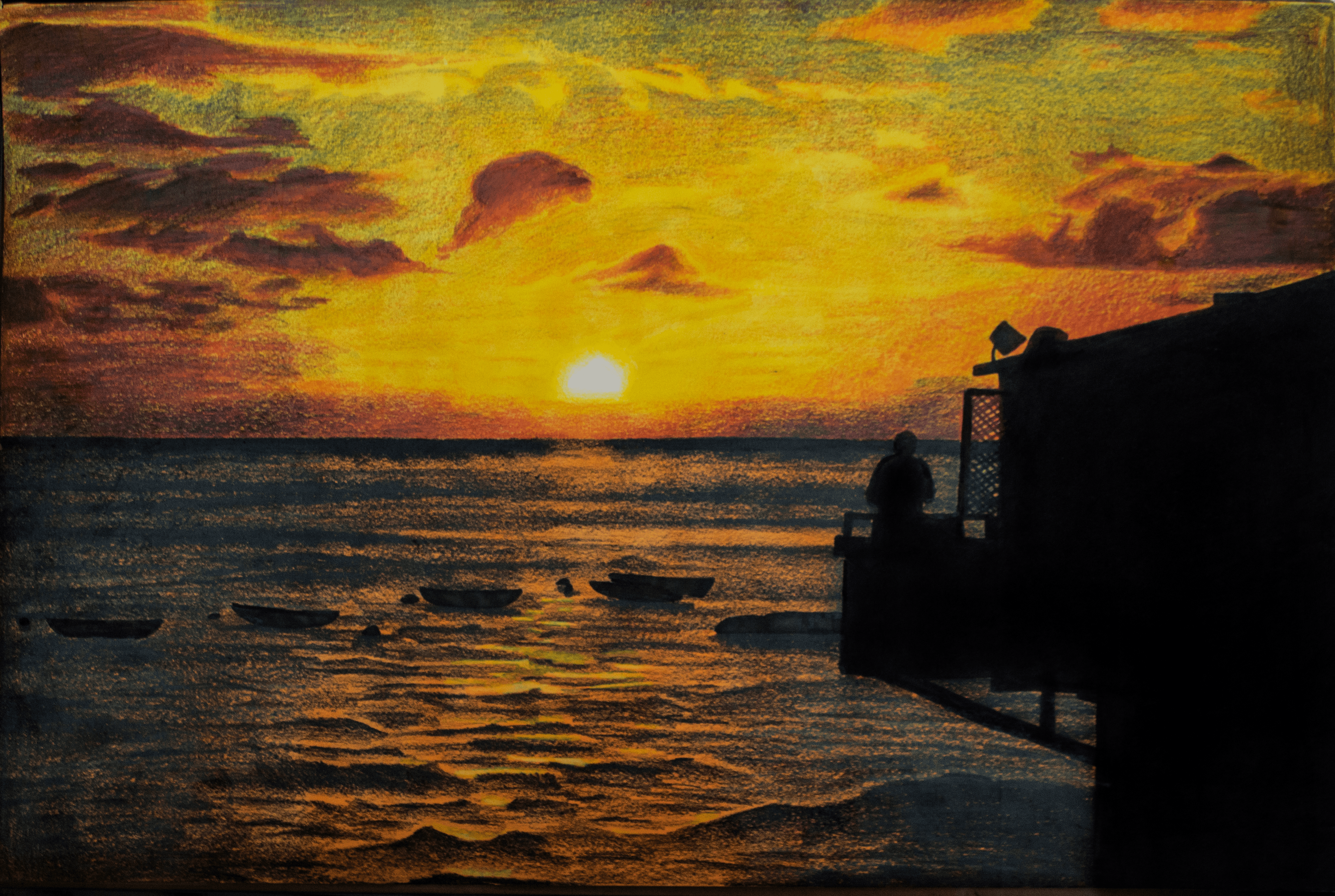 Lahaina Sunset, finished